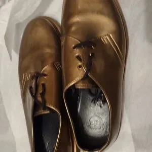 Dr. Martens | Shoes | Gold Dr Martens Unisex Sz M79w | Poshmark